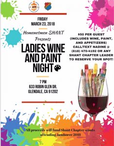 Scouts Wine & Paint Night